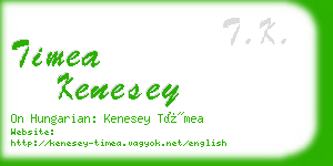 timea kenesey business card